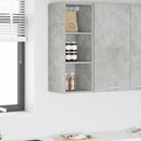 vidaXL Függő szekrény tárolóval Beton Szürke 30 x 29,5 x 80 cm Faanyag