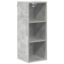 vidaXL Függő szekrény tárolóval Beton Szürke 30 x 29,5 x 80 cm Faanyag