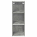 vidaXL Függő szekrény tárolóval Beton Szürke 30 x 29,5 x 80 cm Faanyag