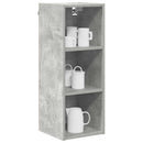 vidaXL Függő szekrény tárolóval Beton Szürke 30 x 29,5 x 80 cm Faanyag