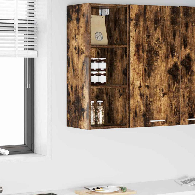 vidaXL Függő szekrény Riga Füstölt tölgy 30 x 29,5 x 80 cm Faanyag