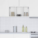 vidaXL Függő szekrény tárolóval Riga Fehér 40 x 29,5 x 80 cm Faanyag