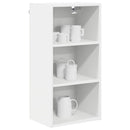 vidaXL Függő szekrény tárolóval Fehér 40 x 29,5 x 80 cm Faanyag