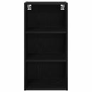 vidaXL Függő szekrény Riga Fekete tölgy 40 x 29,5 x 80 cm Faanyag