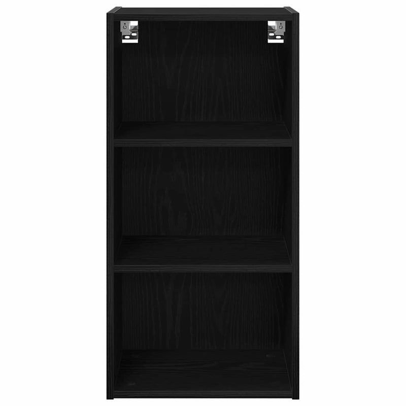 vidaXL Függő szekrény Riga Fekete tölgy 40 x 29,5 x 80 cm Faanyag