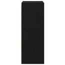 vidaXL Függő szekrény tárolóval Fekete tölgy 40 x 29,5 x 80 cm Faanyag
