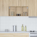 vidaXL Függő szekrény tárolóval Sonoma tölgy 40 x 29,5 x 80 cm Faanyag