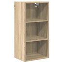 vidaXL Függő szekrény tárolóval Sonoma tölgy 40 x 29,5 x 80 cm Faanyag