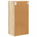 vidaXL Függő szekrény tárolóval Sonoma tölgy 40 x 29,5 x 80 cm Faanyag