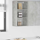 vidaXL Függő szekrény tárolóval Beton Szürke 40 x 29,5 x 80 cm Faanyag