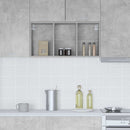 vidaXL Függő szekrény tárolóval Beton Szürke 40 x 29,5 x 80 cm Faanyag