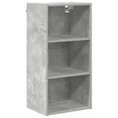vidaXL Függő szekrény tárolóval Beton Szürke 40 x 29,5 x 80 cm Faanyag