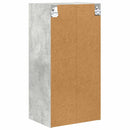 vidaXL Függő szekrény tárolóval Beton Szürke 40 x 29,5 x 80 cm Faanyag