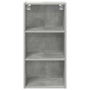 vidaXL Függő szekrény tárolóval Beton Szürke 40 x 29,5 x 80 cm Faanyag