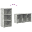 vidaXL Függő szekrény tárolóval Beton Szürke 40 x 29,5 x 80 cm Faanyag