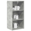 vidaXL Függő szekrény tárolóval Beton Szürke 40 x 29,5 x 80 cm Faanyag
