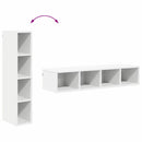 vidaXL Függő szekrény tárolóval Riga Fehér 20 x 29,5 x 100 cm Faanyag