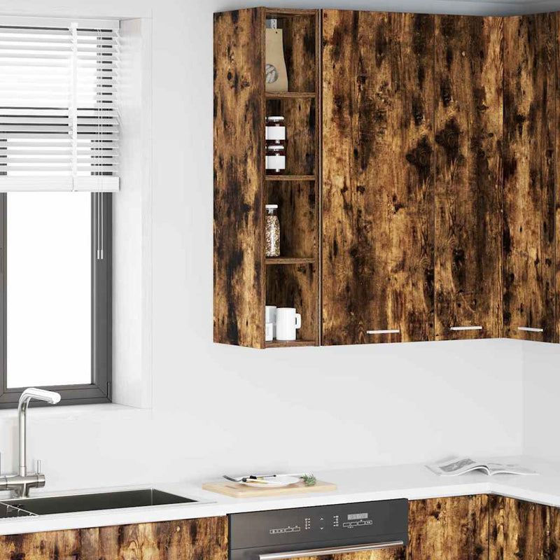 vidaXL Függő szekrény Riga Füstölt tölgy 20 x 29,5 x 100 cm Faanyag