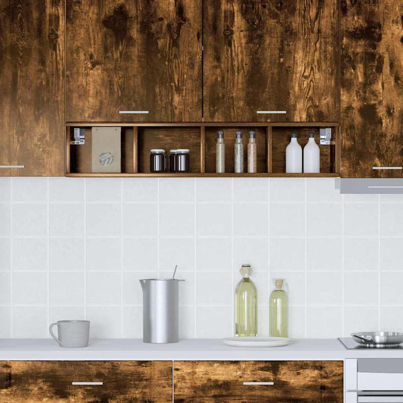 vidaXL Függő szekrény Riga Füstölt tölgy 20 x 29,5 x 100 cm Faanyag