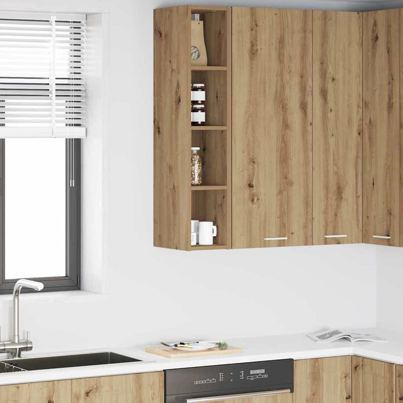 vidaXL Függő szekrény Riga Artisan tölgy 20 x 29,5 x 100 cm Faanyag