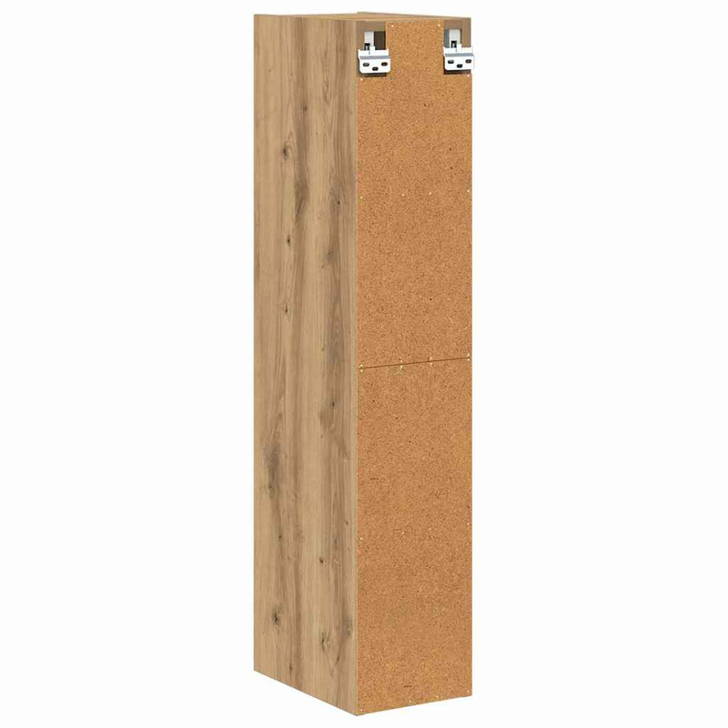 vidaXL Függő szekrény Riga Artisan tölgy 20 x 29,5 x 100 cm Faanyag