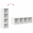 vidaXL Függő szekrény tárolóval Riga Fehér 30 x 29,5 x 100 cm Faanyag