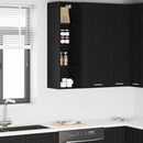 vidaXL Függő szekrény Fekete tölgy 30 x 29,5 x 100 cm Faanyag