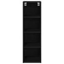 vidaXL Függő szekrény Riga Fekete tölgy 30 x 29,5 x 100 cm Faanyag