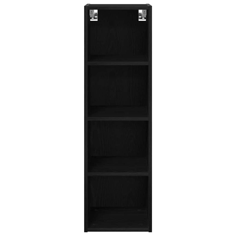 vidaXL Függő szekrény Riga Fekete tölgy 30 x 29,5 x 100 cm Faanyag