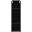 vidaXL Függő szekrény Fekete tölgy 30 x 29,5 x 100 cm Faanyag