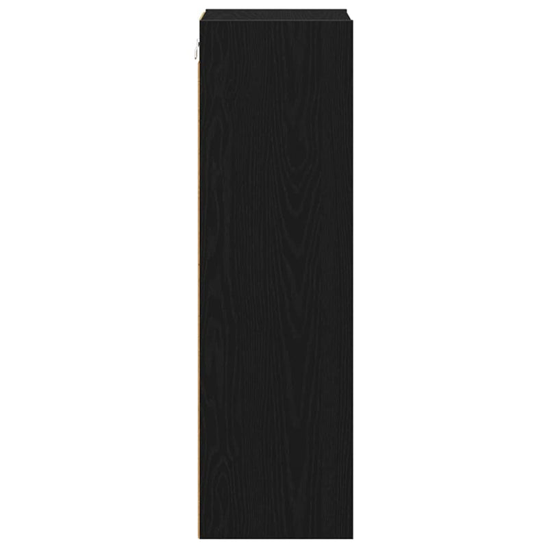 vidaXL Függő szekrény Riga Fekete tölgy 30 x 29,5 x 100 cm Faanyag