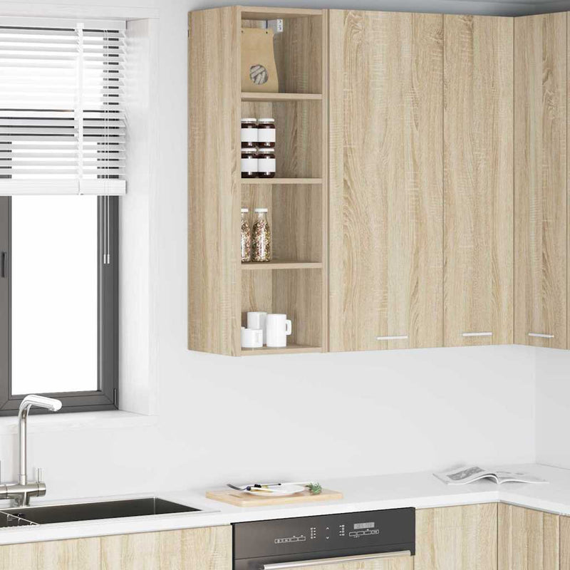 vidaXL Függő szekrény Riga Sonoma tölgy 30 x 29,5 x 100 cm Faanyag