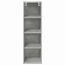 vidaXL Függő szekrény Beton Szürke 30 x 29,5 x 100 cm Faanyag
