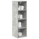 vidaXL Függő szekrény Beton Szürke 30 x 29,5 x 100 cm Faanyag