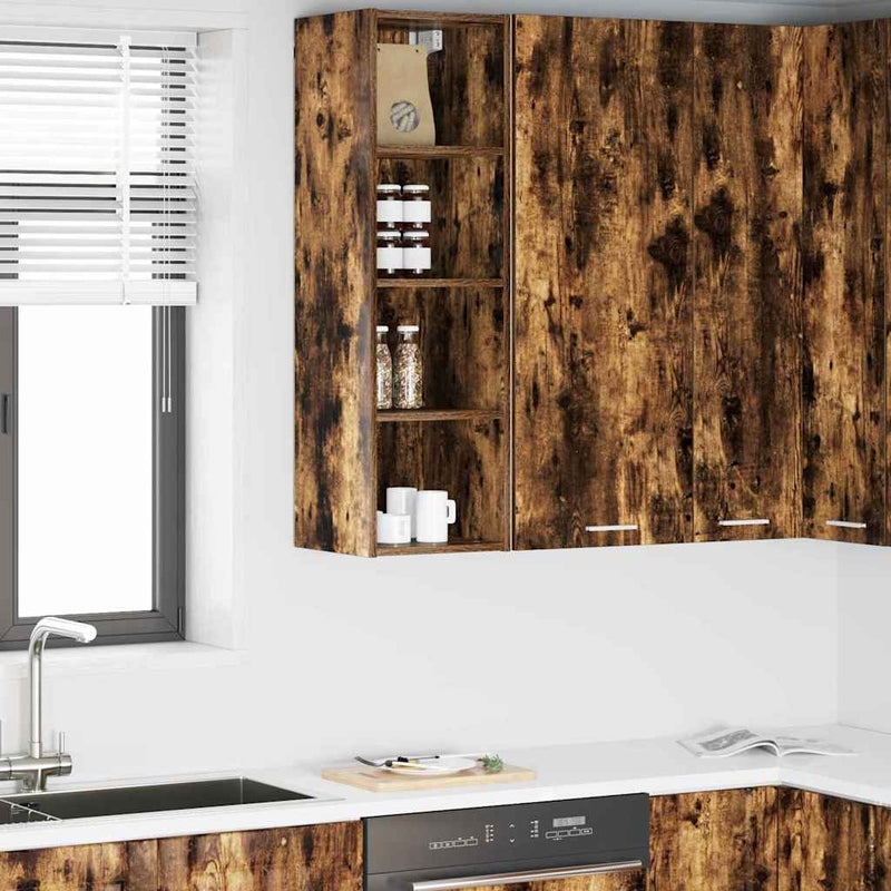 vidaXL Függő szekrény Riga Füstölt tölgy 30 x 29,5 x 100 cm Faanyag