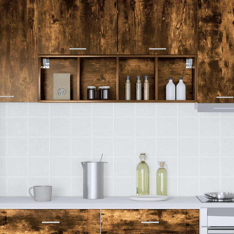 vidaXL Függő szekrény Riga Füstölt tölgy 30 x 29,5 x 100 cm Faanyag