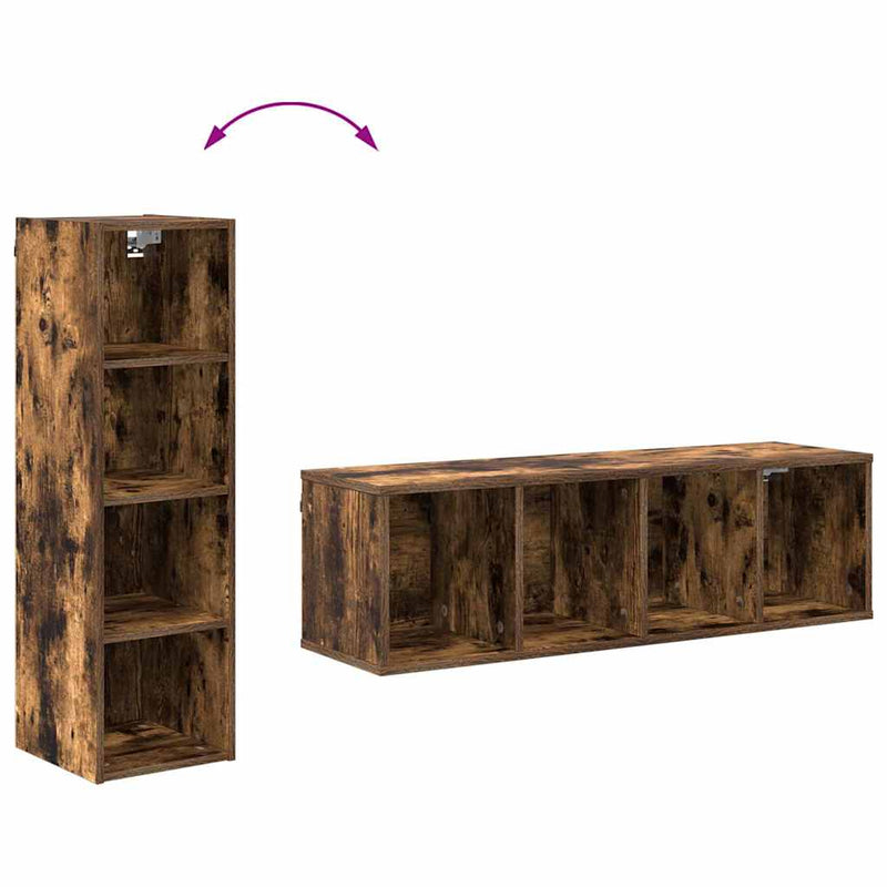 vidaXL Függő szekrény Riga Füstölt tölgy 30 x 29,5 x 100 cm Faanyag