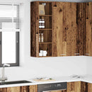 vidaXL Függő szekrény Riga Öreg fa 30 x 29,5 x 100 cm Faanyag