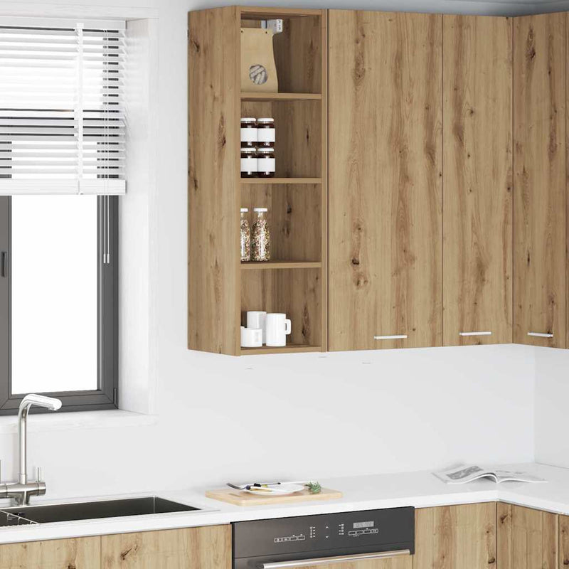 vidaXL Függő szekrény Riga Artisan tölgy 30 x 29,5 x 100 cm Faanyag
