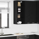 vidaXL Függő szekrény Fekete tölgy 40 x 29,5 x 100 cm Faanyag