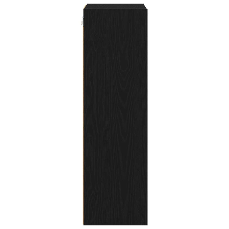 vidaXL Függő szekrény Riga Fekete tölgy 40 x 29,5 x 100 cm Faanyag