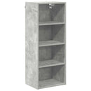 vidaXL Függő szekrény Beton Szürke 40 x 29,5 x 100 cm Faanyag