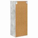 vidaXL Függő szekrény Beton Szürke 40 x 29,5 x 100 cm Faanyag