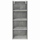 vidaXL Függő szekrény Beton Szürke 40 x 29,5 x 100 cm Faanyag