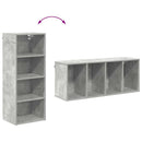 vidaXL Függő szekrény Beton Szürke 40 x 29,5 x 100 cm Faanyag