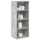 vidaXL Függő szekrény Beton Szürke 40 x 29,5 x 100 cm Faanyag