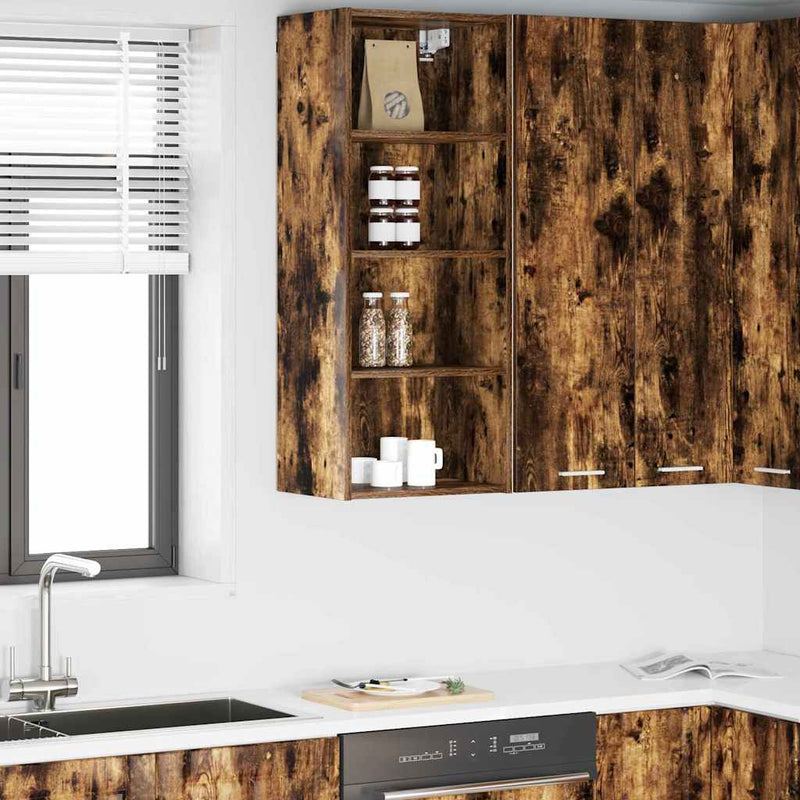 vidaXL Függő szekrény Riga Füstölt tölgy 40 x 29,5 x 100 cm Faanyag