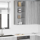 vidaXL Függő szekrény Szürke Sonoma 40 x 29,5 x 100 cm Faanyag