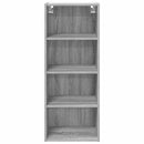 vidaXL Függő szekrény Szürke Sonoma 40 x 29,5 x 100 cm Faanyag