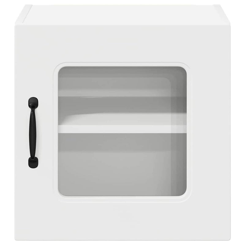 vidaXL Fali konyhaszekrény ajtóval 2 pcs Fehér 40 x 31 x 40 cm Faanyag